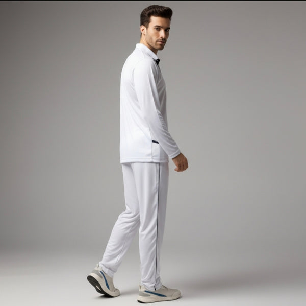 ACTIVE TECH Whites Cricket Tshirt (Full Sleeve)