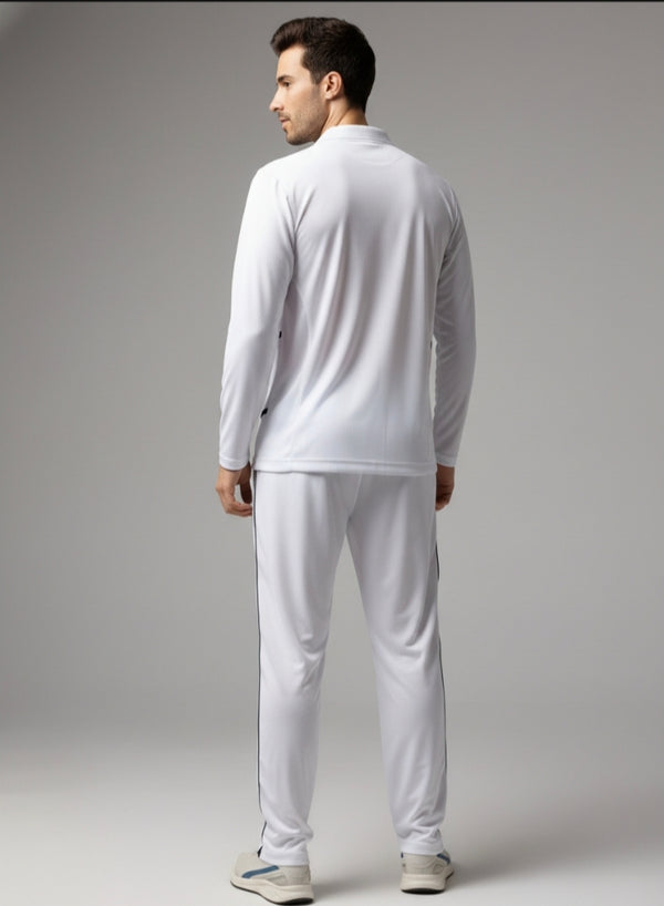 ACTIVE TECH Whites Cricket Tshirt (Full Sleeve)