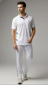 ACTIVE TECH Whites Cricket Tshirt (Half Sleeve)