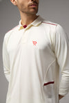 ACTIVE TECH CricketOff Whites Tshirt (Full Sleeve)