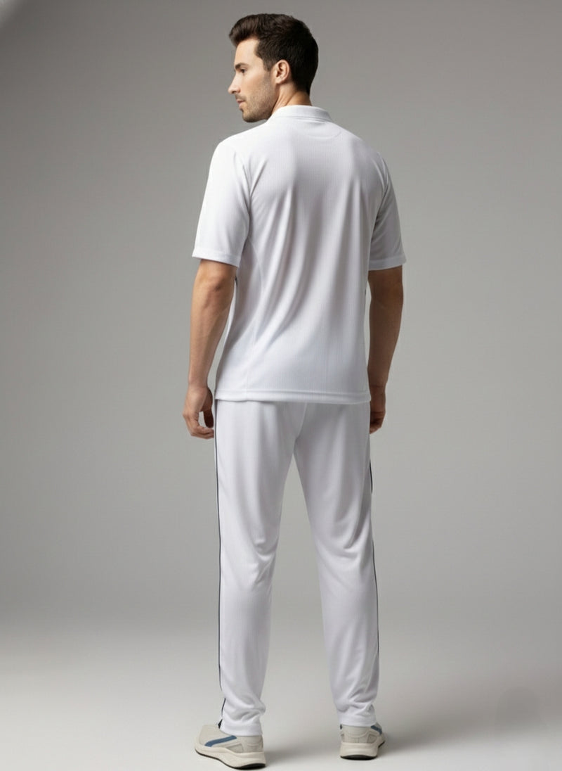 ACTIVE TECH Whites Cricket Tshirt (Half Sleeve)