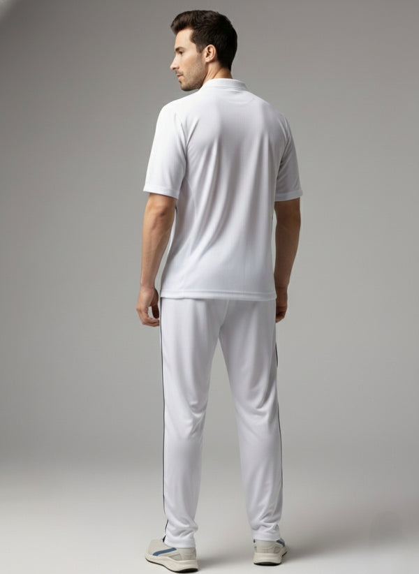 ACTIVE TECH Whites Cricket Tshirt (Half Sleeve)